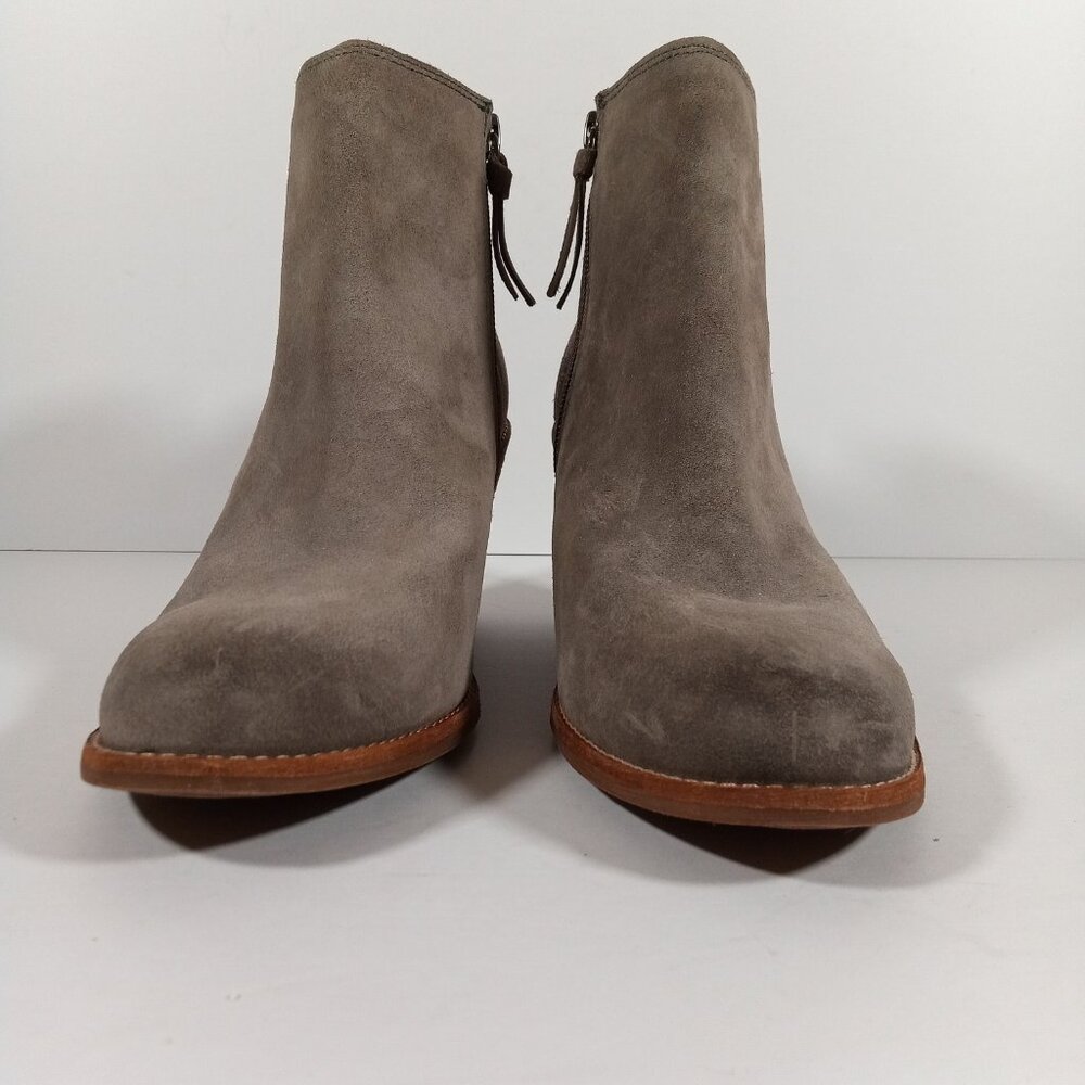 Sofft Tilton Booties Women Size 8 Leather Gray Suede Metallic Side Zip SF0021808 - Picture 5 of 13